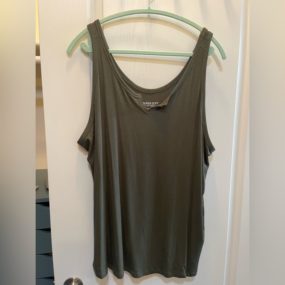 Torrid Olive Women's Sleep Tank Top Size 3